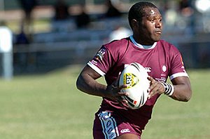 Robert Lui runs the ball for QSSRL