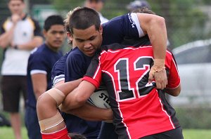 Endeavour SHS v Chifley College - NSWCHS St. Mary's Cup action (photo : ourfooty media) 