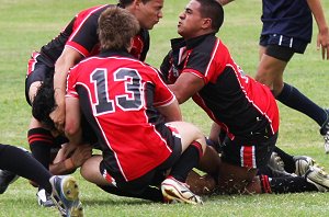 Endeavour SHS v Chifley College - NSWCHS St. Mary's Cup action (photo : ourfooty media) 