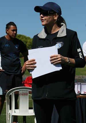 Nadina Taskera at the Chase Stanley Cup '09 Matraville SHS v The Hills SHS U15's in action (Photo : ourfootymedia)