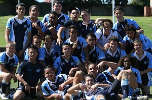 Matraville SHS Under 15's after the Chase Stanley Cup (Photo : ourfootymedia)