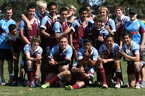 The Hills SHS Under 15's after the Chase Stanley Cup (Photo : ourfootymedia)