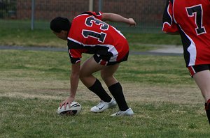 Joey Leatigaga scores a 4 pointer for Endeavour 