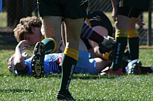 Try time ST. GREGORY'S COLLEGE Vs HUNTER SHS (Photo's : ourfooty media) 