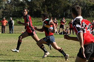 Tuggerah half flying down the middle of the paddock