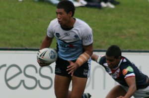 Rodney Moefaauo - Sydney ROOSTERS v Cronulla SHARKS SG Ball 1/4 FINAL action (Photo's : ourfootymedia)