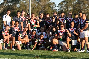 Sydney Roosters celebrate their close victory (Photo : ourfootymedia)
