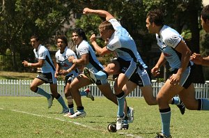 Cronulla v WA reds SG Ball action (Photo's : ourfootymedia)