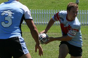 Cronulla v WA reds SG Ball action (Photo's : ourfootymedia)