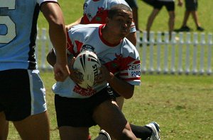 Cronulla SHARKS v WA reds SG Ball action (Photo's : ourfootymedia)