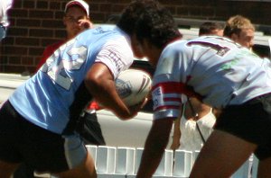 Rodney Moefaauo - Cronulla SHARKS v WA reds SG Ball action (Photo's : ourfootymedia)