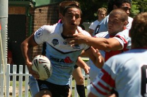 Paul McClory - Cronulla SHARKS v WA reds SG Ball action (Photo's : ourfootymedia)