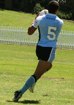 Rea Pittman heads to the line - Cronulla SHARKS v WA reds SG Ball action (Photo's : ourfootymedia)