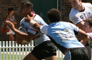 Cronulla SHARKS v WA reds SG Ball action (Photo's : ourfootymedia)