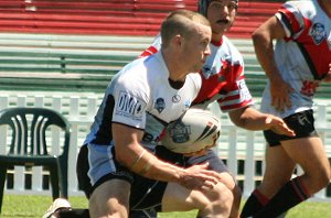 Luke Pickerd - Cronulla SHARKS v WA reds SG Ball action (Photo's : ourfootymedia)