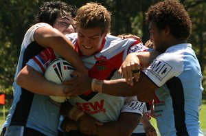 Cronulla SHARKS v WA Reds SG Ball action (Photo's : ourfootymedia)