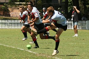 Cronulla SHARKS v WA Reds SG Ball action (Photo's : ourfootymedia)