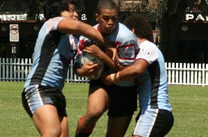 Cronulla SHARKS v WA Reds SG Ball action (Photo's : ourfootymedia)