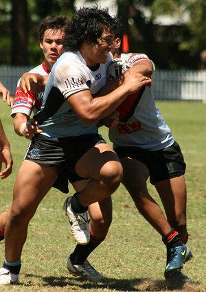 DJ Purcell on the burst - Cronulla SHARKS v WA Reds SG Ball action (Photo's : ourfootymedia)