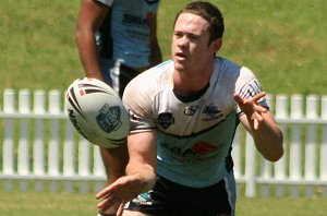 Sam CLUNE - Cronulla SHARKS v WA Reds SG Ball action (Photo's : ourfootymedia)