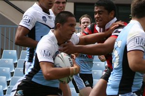 Cronulla SHARKS v Nth Sydney BEARS SG Ball rnd5 action (Photo's : ourfootymedia)