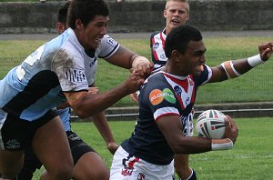 Sydney ROOSTERS v Cronulla SHARKS SG Ball rnd 7 action (Photo's : ourfootymedia)