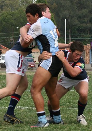 Sydney ROOSTERS v Cronulla SHARKS SG Ball rnd 7 action (Photo's : ourfootymedia)