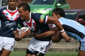 Sydney ROOSTERS v Cronulla SHARKS SG Ball rnd 7 action (Photo's : ourfootymedia)