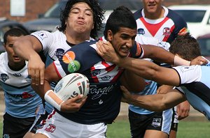 Sydney ROOSTERS v Cronulla SHARKS SG Ball rnd 7 action (Photo's : ourfootymedia)