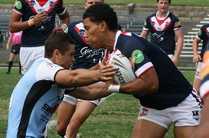 Sydney ROOSTERS v Cronulla SHARKS SG Ball rnd 7 action (Photo's : ourfootymedia)