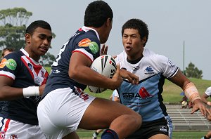 Roosters v Sharks SG Ball rnd 7 action (Photo's : ourfootymedia)