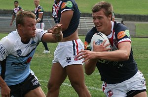 Sydney ROOSTERS v Cronulla SHARKS SG Ball rnd 7 action (Photo's : ourfootymedia)