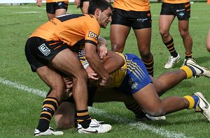 Parramatta EELS v Balmain TIGERS SG Ball Action (Photo's : ourfootymedia)