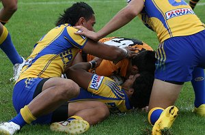 Parramatta EELS v Balmain TIGERS SG Ball Action (Photo's : ourfootymedia)