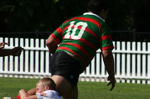George Lilo divesin for a try- South Sydney v St. George Rnd 3 Mattys Cup Clash (Photo's : ourfootymedia)