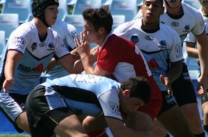 Cronulla SHARKS v Illawarra STEELERS rnd6 HMC action (Photo's : ourfootymedia)