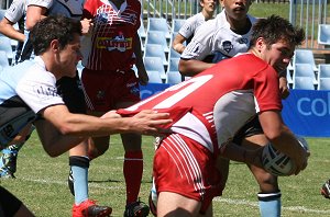 Cronulla SHARKS v Illawarra STEELERS - HAROLD MATTHEWS CUP rnd6 action (Photo's : ourfootymedia)