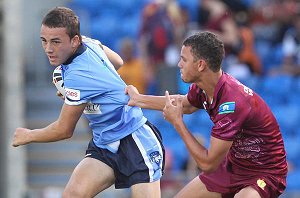 Tyrone Walsh playing for the NSW Koori under-16 side.