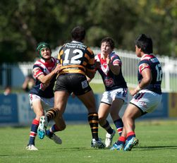 Harold Matthew's Rnd 2 Cup Action - Balmain Tigers v Sydney Roosters (Photo : OurFootyMedia) 