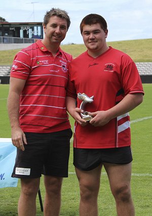 Clay Williams - Uni Shield 'Player of the Series'(Photo : Endeavour SHS) 