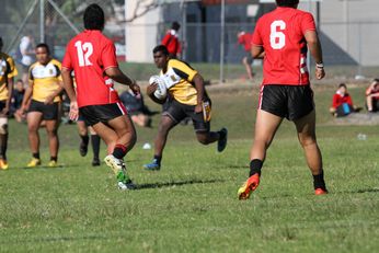 Endeavour SHS v Bass HS NSWCHS (SHS) University Shield Action (Photo : OurFootyMedia) 