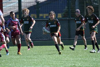 The HILLS SHS v ILLAWARRA SHS - u13's - 9's Weight for Age Knock Out Semi Final action (Photo : steve monty / OurFootyMedia) 