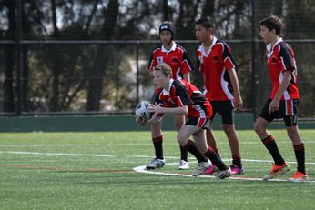 Endeavour SHS v Matraville SHS - u13's - 9's Weight for Age Knock Out Semi Final action (Photo : steve monty / OurFootyMedia) 