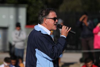 Mr. Michael Fisher is retiring after many fun filled years involved in CHS Rugby League (Photo : OurFootyMedia)