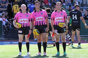 Henry Perenara Referee - Junior Kangaroo's v Junior Kiwi's International Rugby League 2nd Half action (Photo : steve monty / OurFootyMedia) 