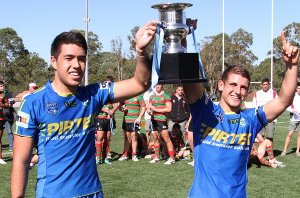 NEWCASTLE KNIGHTS Captains up the 2011 SG Ball Cup (Photo : ourfootymedia) 