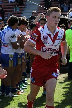 Mitchell Wilson leads the Redcliffe DOLPHINS into battle in the National Club u18 Championships - Redcliffe DOLPHINS v Balmain TIGERS (Photo : OurFootyMedia) 