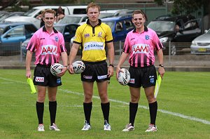 Martin Jones, Ben Wats (QLD) & Joey West - Rnd 5 Mattys Cup Refs (Photo : OurFootyMedia) 