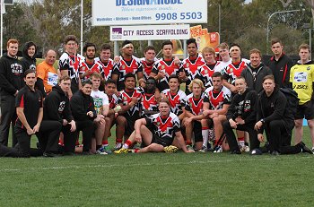 ERINDALE College 2014 gio Schoolboy Cup 1/4 Final Team Photo (Photo : steve monty / OurFootyMedia) 