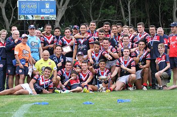 Sydney Roosters Cup WIN 2014 SG Ball GRAND FINAL Team Photo (Photo : steve monty / OurFootyMedia) 